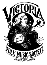 Our Logo:
Queen Victoria playing a banjo.